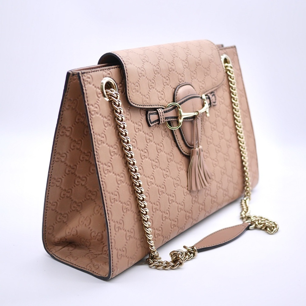 🍓GUCCI Microguccissima Emily Chain Shoulder Bag - Picture 11 of 14